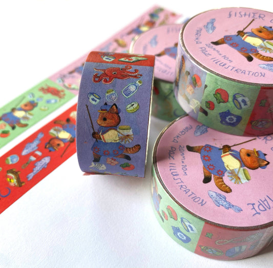 Marika Paz Illustration - Fisher Cat Washi Tape