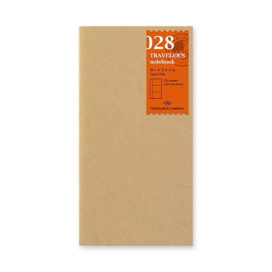 TRAVELER'S Regular Size Refill - Card File 028
