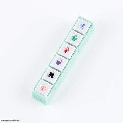 Hobonichi x Kodomo no Kao - Pochitto6 Push-Button Stamp - Moomin