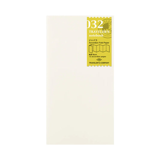 TRAVELER'S Regular Size Refill - Accordion Fold Paper 032