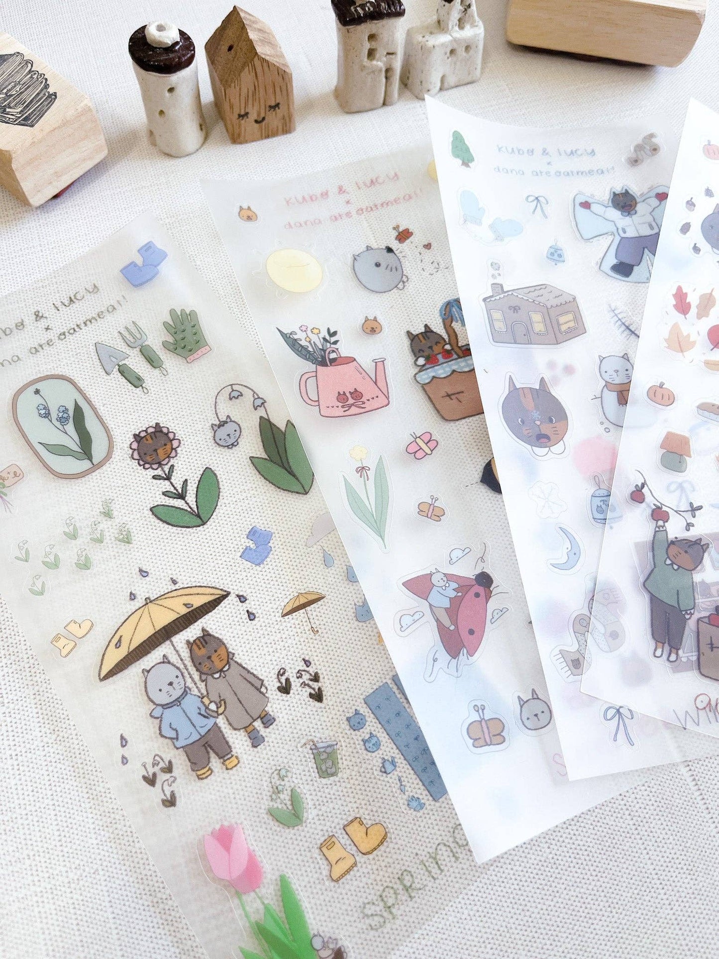 Kuboandlucy x Dana Ate Oatmeal - Four Seasons Sticker Sheet