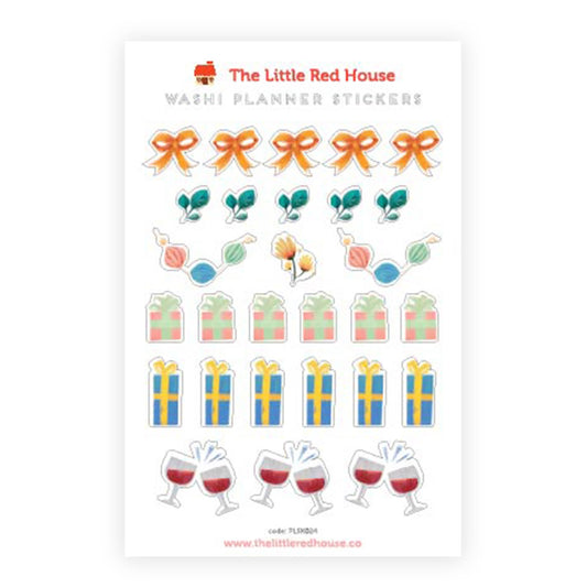 The Little Red House - Gift Planner Washi Stickers