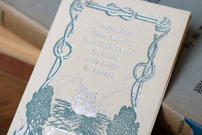Oblation Papers & Press - Foil Letterpress Card - Women's Literature: Willa Cather Quote