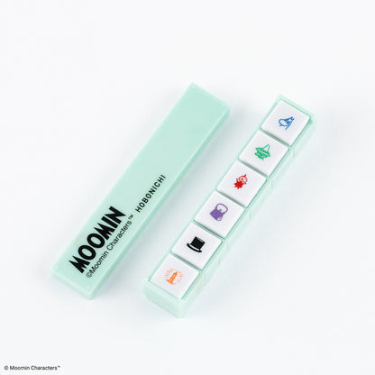 Hobonichi x Kodomo no Kao - Pochitto6 Push-Button Stamp - Moomin