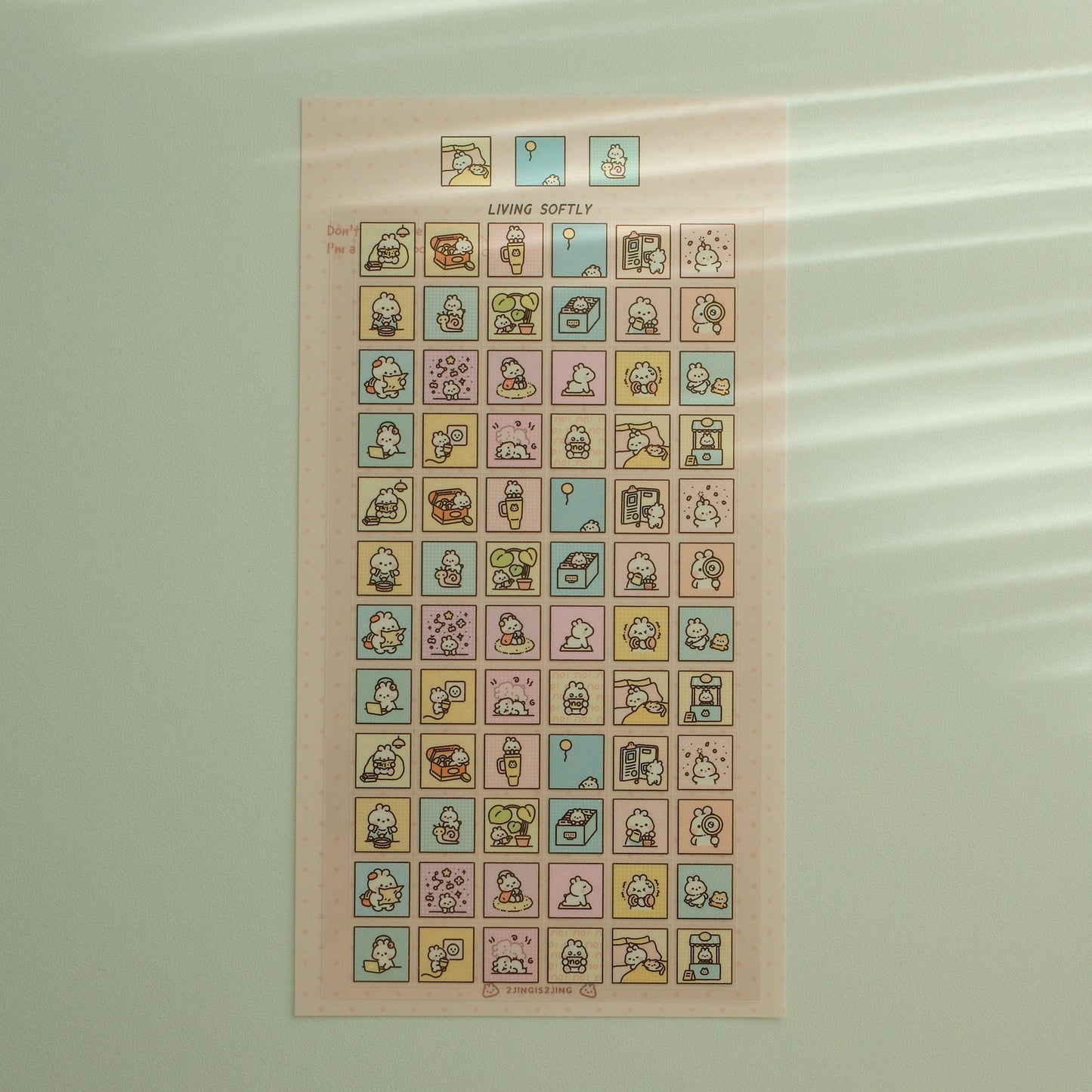2jingis2jing - Sticker Sheet - Living Softly