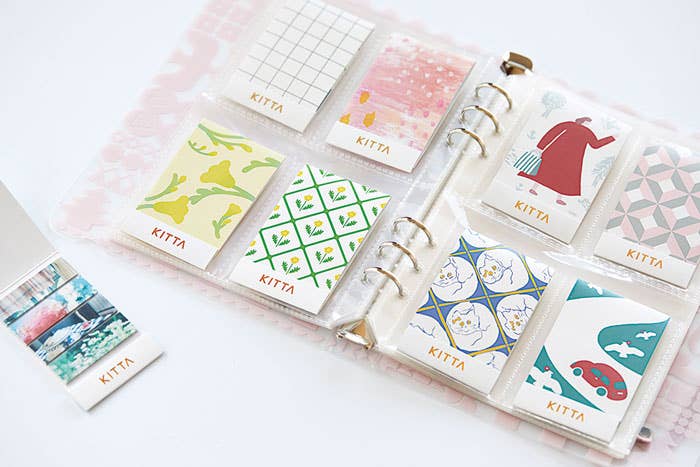 HITOTOKI by KING JIM - OTONA Sticker File Pocket Refill - Binder Type