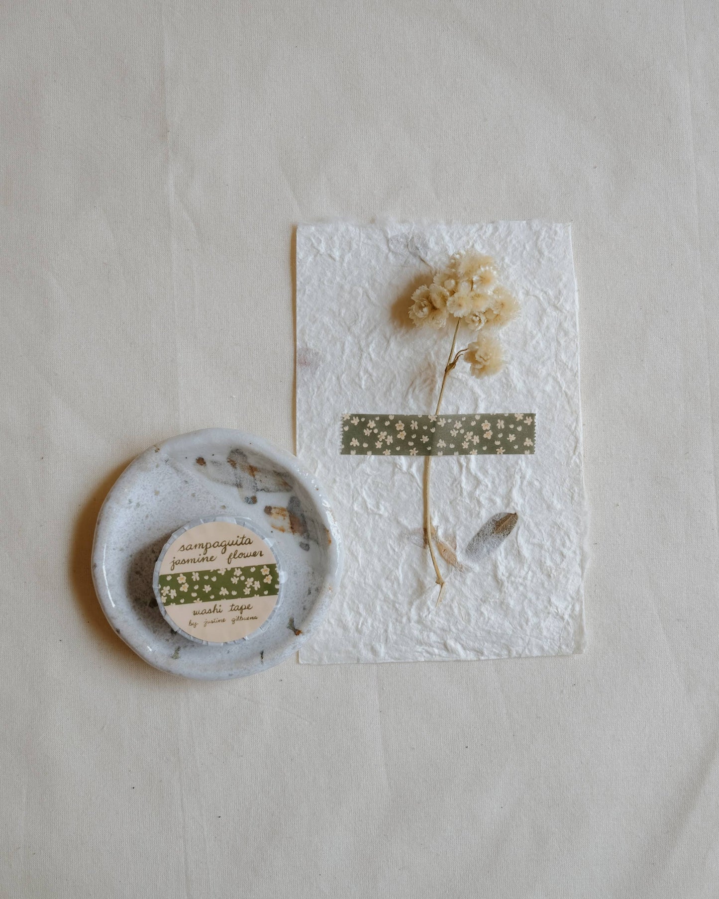 Justine Gilbuena - Washi Tape - Sampaguita (Jasmine Flower)