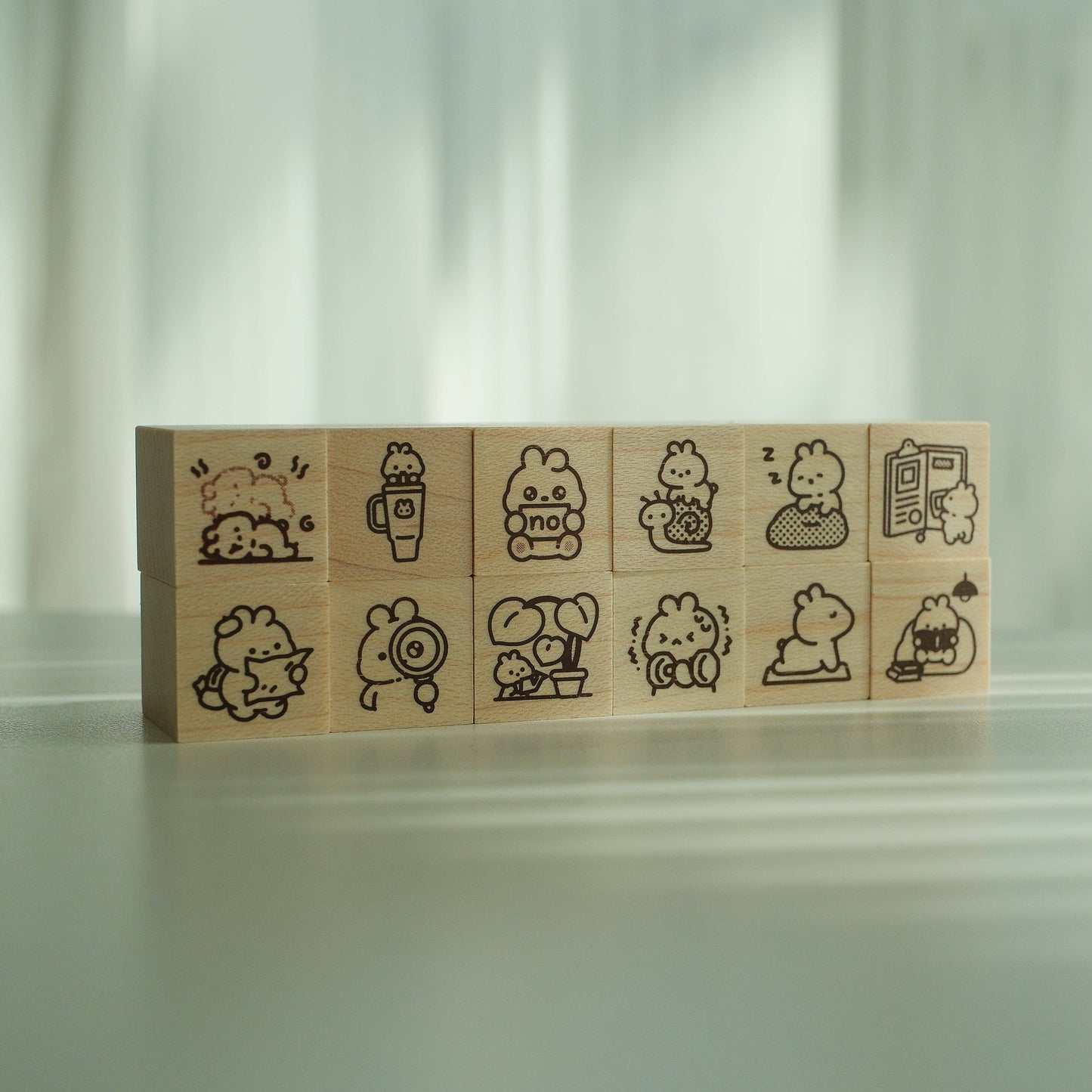 2jingis2jing - Living Softly Rubber Stamp - Vol.1