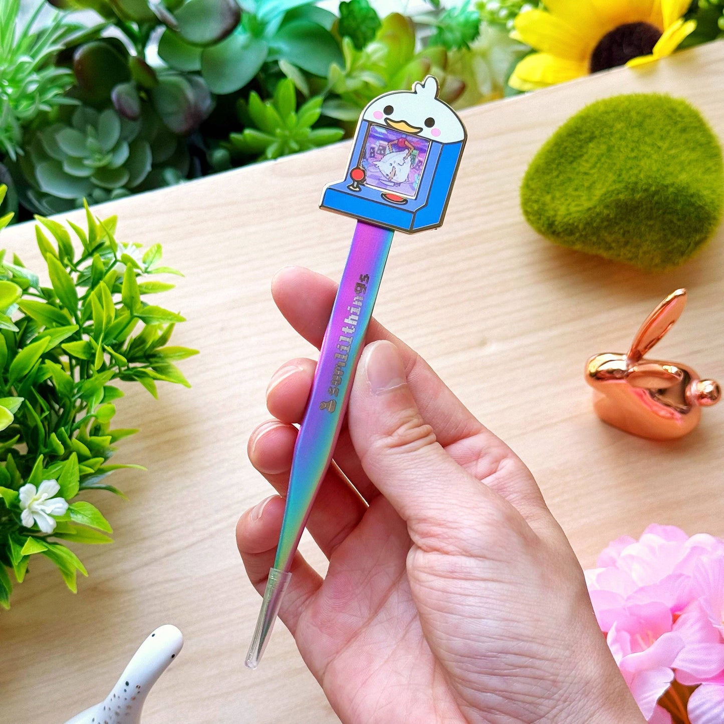 SumLilThings - Enamel Sticker Tweezer - Lil' Arcade Time (Fine Point)