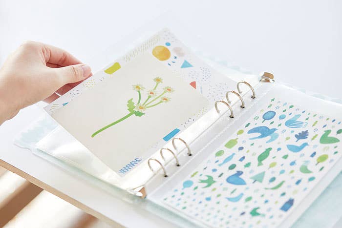 HITOTOKI by KING JIM - OTONA Sticker File - Binder Type