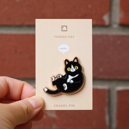 Thousand Skies - Enamel Pin - Tuxedo Cat