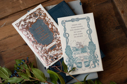 Oblation Papers & Press - Foil Letterpress Card - Women's Literature: Willa Cather Quote