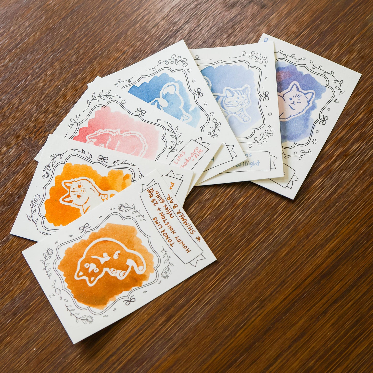 Thousand Skies - Ink Cards - Neighborhood Cats