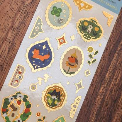 Thousand Skies - Washi Sticker Sheet - Retro Frames