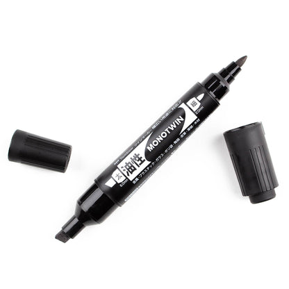 Tombow MONO Twin Bold Permanent Marker - Black