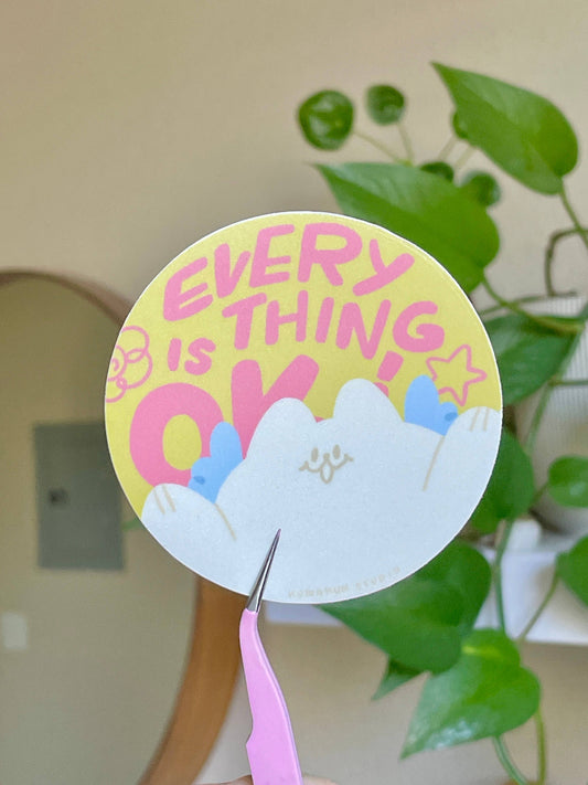 Kumakun Studio - Everything is OK! Vinyl Sticker