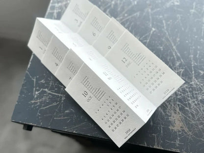 Oeda Letterpress - Mini Letterpress 2026 Calendar