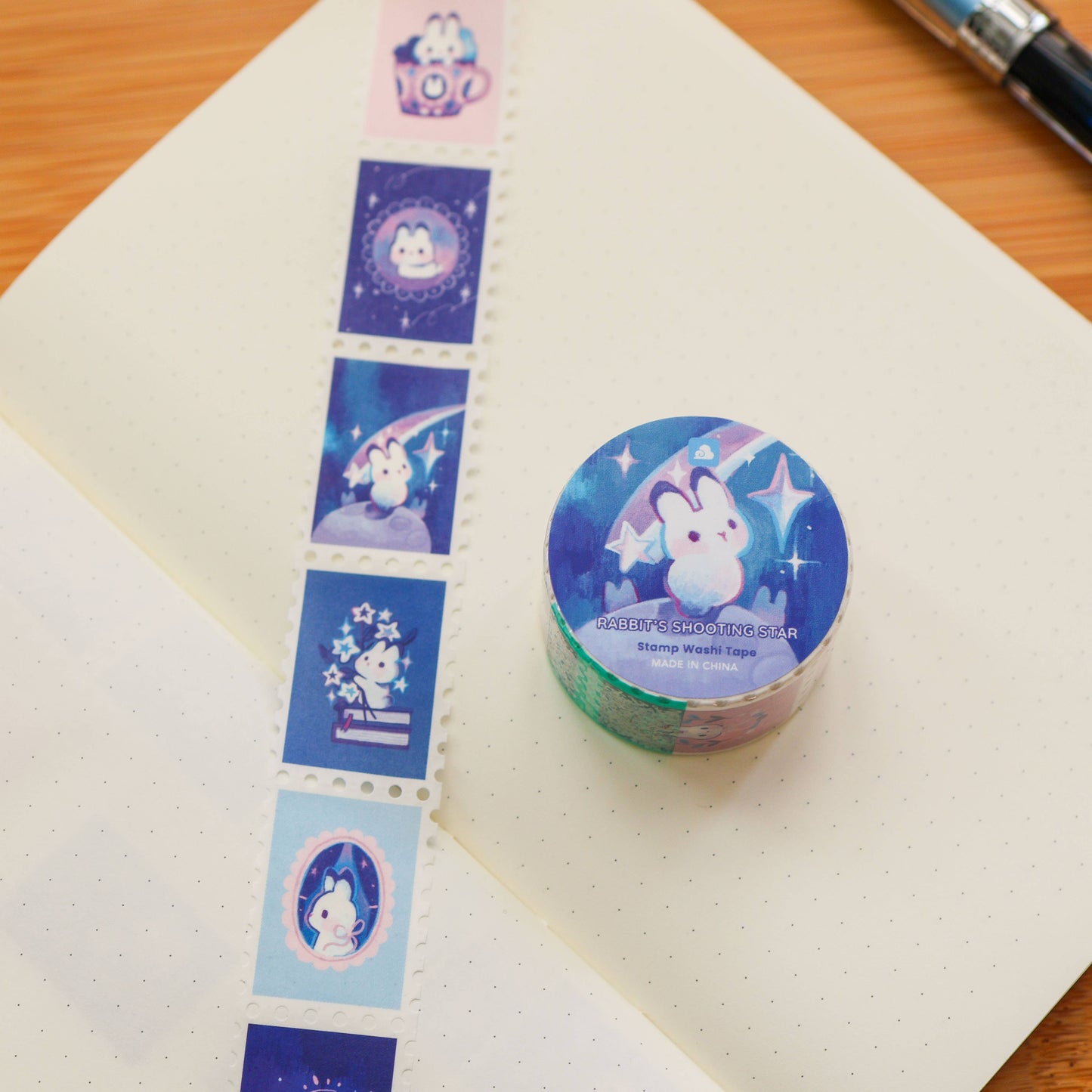 Thousand Skies - Stamp Washi Tape - Rabbit's Shooting Star