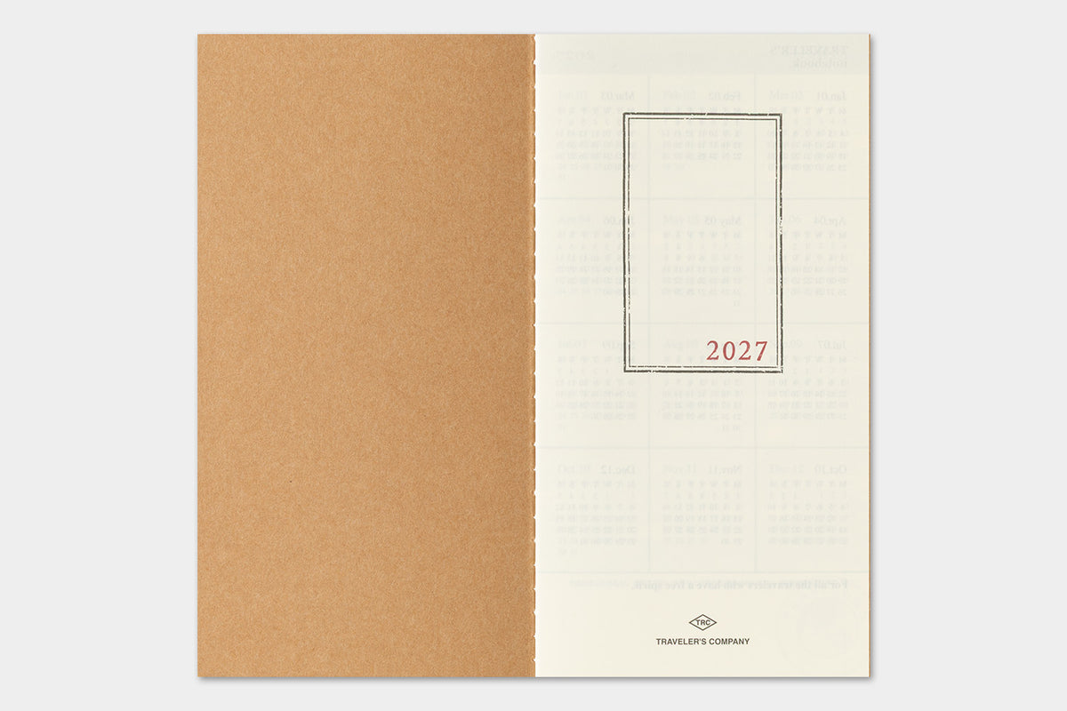 TRAVELER's Regular Size Refill - 2027 Monthly