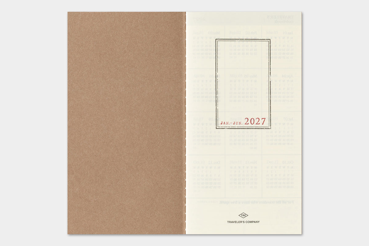 TRAVELER's Regular Size Refill - 2027 Weekly + Memo