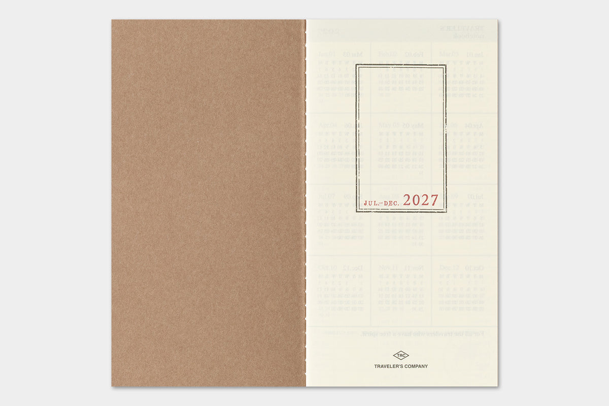 TRAVELER's Regular Size Refill - 2027 Weekly + Memo