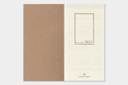 TRAVELER's Regular Size Refill - 2027 Weekly + Memo