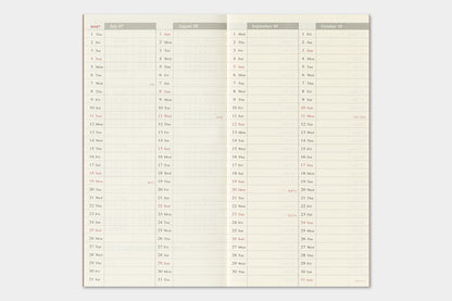 TRAVELER's Regular Size Refill - 2027 Weekly + Memo