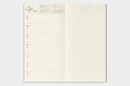TRAVELER's Regular Size Refill - 2027 Weekly + Memo