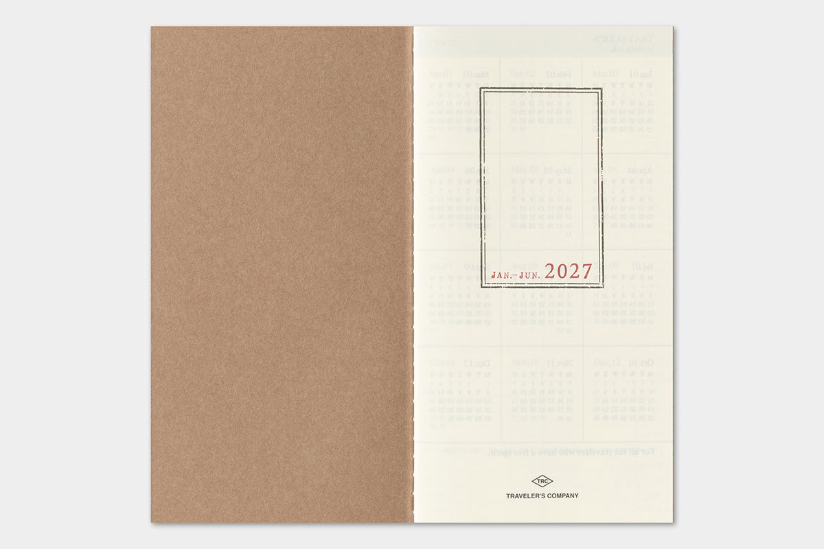 TRAVELER's Regular Size Refill - 2027 Weekly Vertical
