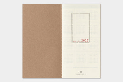 TRAVELER's Regular Size Refill - 2027 Weekly Vertical