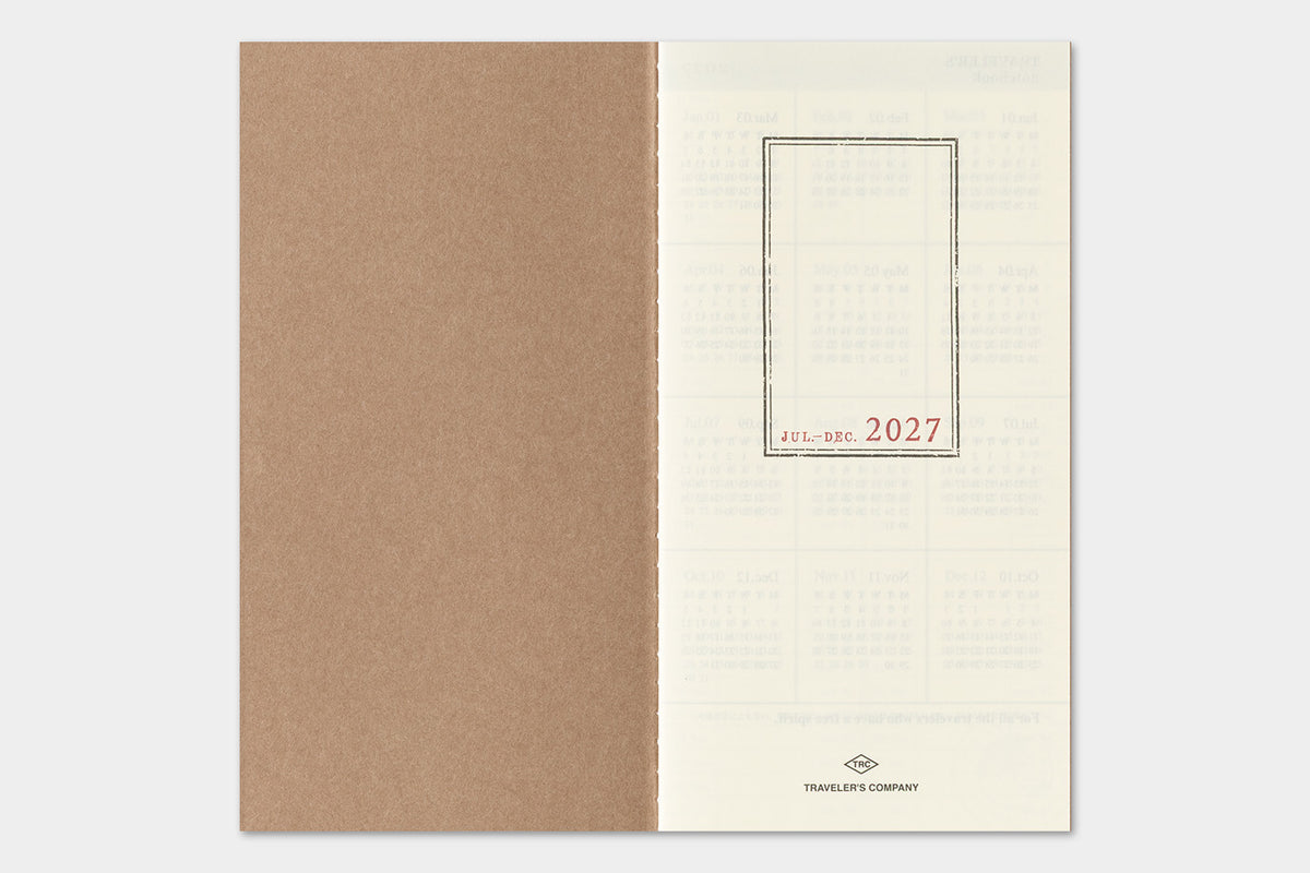 TRAVELER's Regular Size Refill - 2027 Weekly Vertical