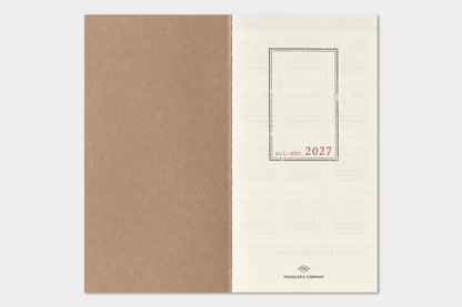 TRAVELER's Regular Size Refill - 2027 Weekly Vertical