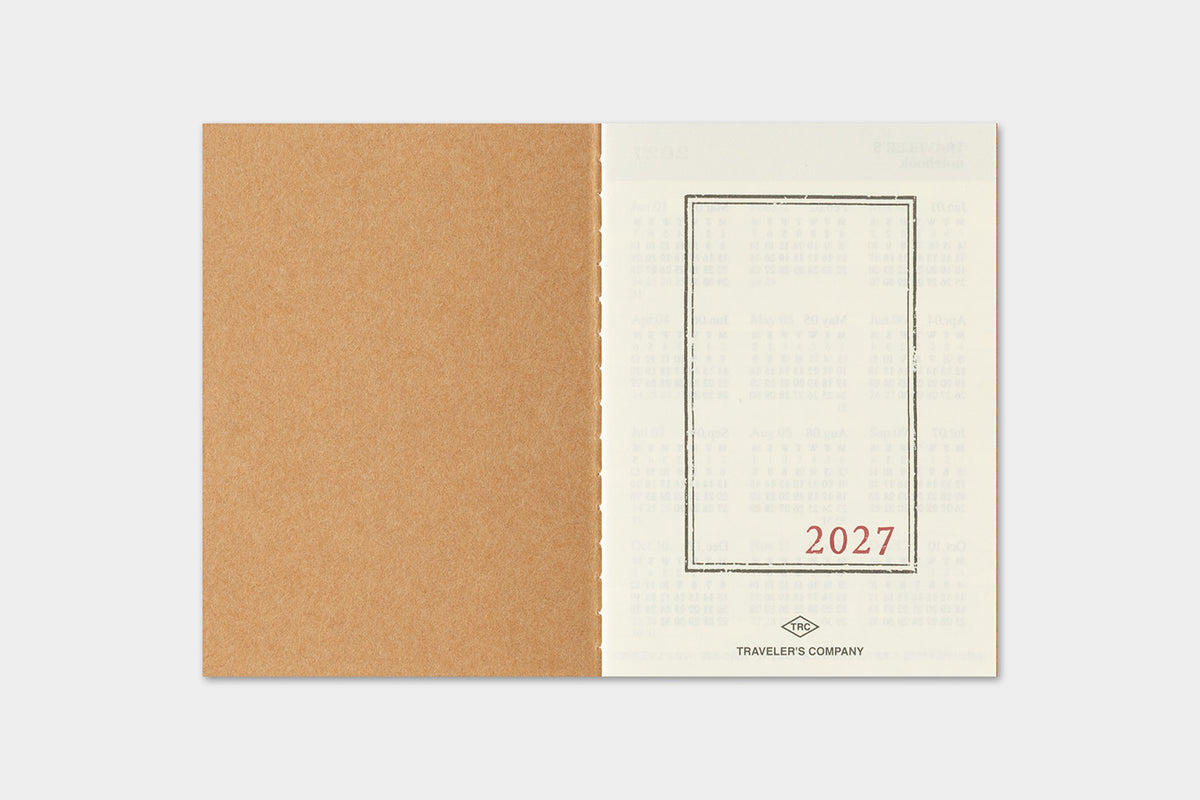 TRAVELER's Passport Size Refill - 2027 Monthly