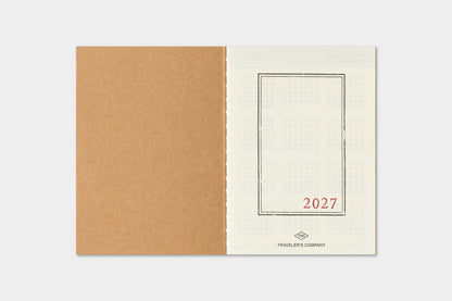 TRAVELER's Passport Size Refill - 2027 Monthly
