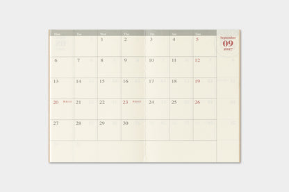 TRAVELER's Passport Size Refill - 2027 Monthly