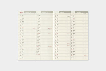 TRAVELER's Passport Size Refill - 2027 Weekly