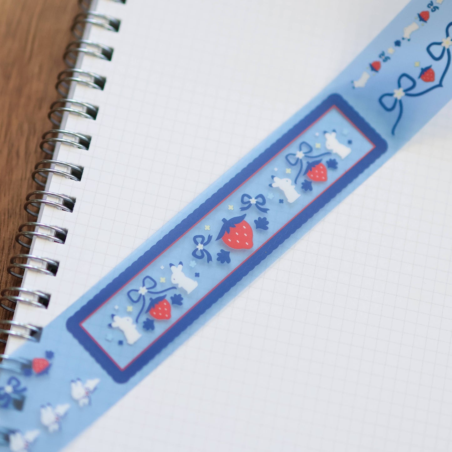 Thousand Skies - Kiss Cut PET Tape - Strawberry Bunnies