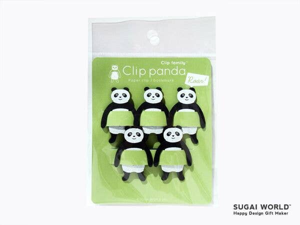 SUGAI WORLD - Clip Family Paperclip/Bookmark - Panda