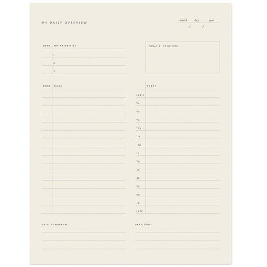 Ramona & Ruth - Daily Overview Notepad