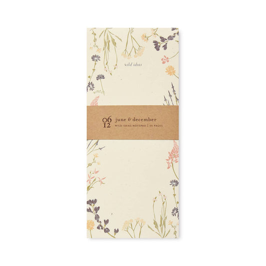 June & December - Wild Ideas Notepad