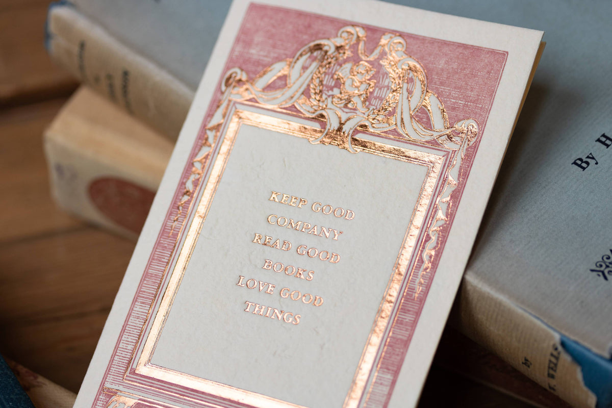 Oblation Papers & Press - Foil Letterpress Card - Women's Literature: Louisa May Alcott Quote
