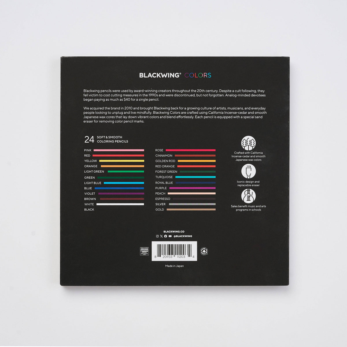 Blackwing Colors Pencils (Set of 24)