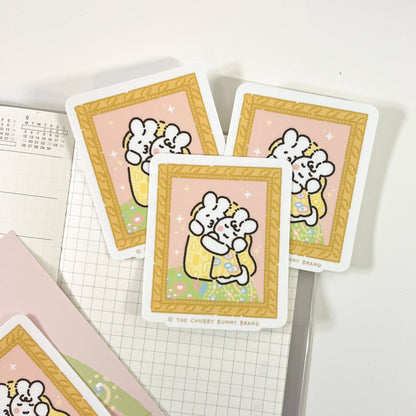 The Chubby Bunny Brand - Vinyl Sticker - The Kiss