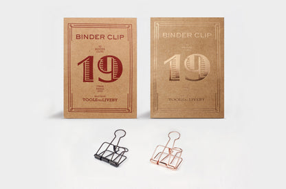TOOLS to LIVEBY Binder Clips - 19 mm - Pack of 10