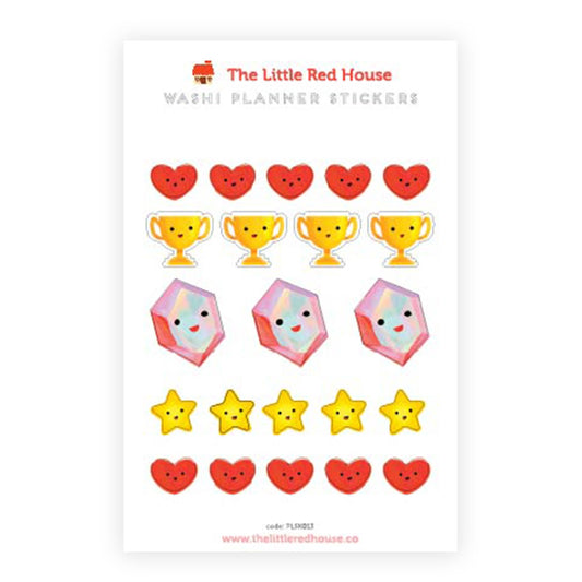 The Little Red House - Achievement Planner Washi Stickers