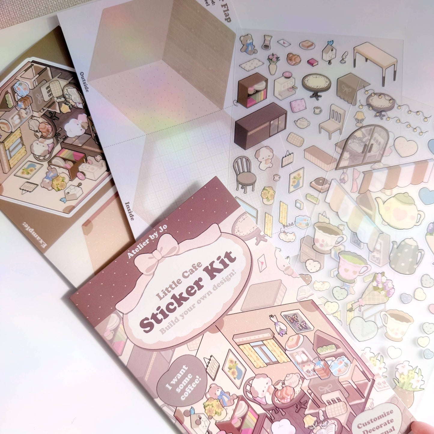 Atelier by Jo - Build-Your-Own 3D Scene Sticker Kits
