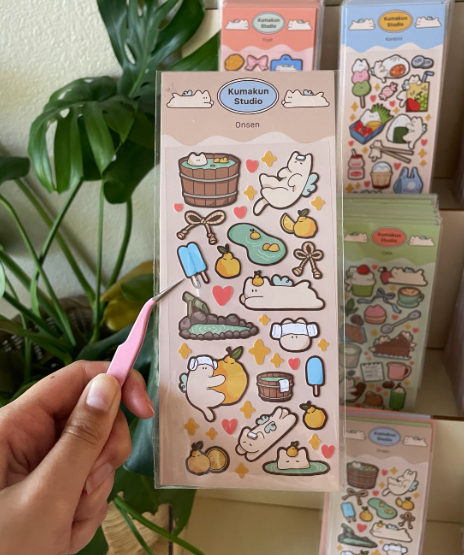 Kumakun Studio - Onsen Sticker Sheet