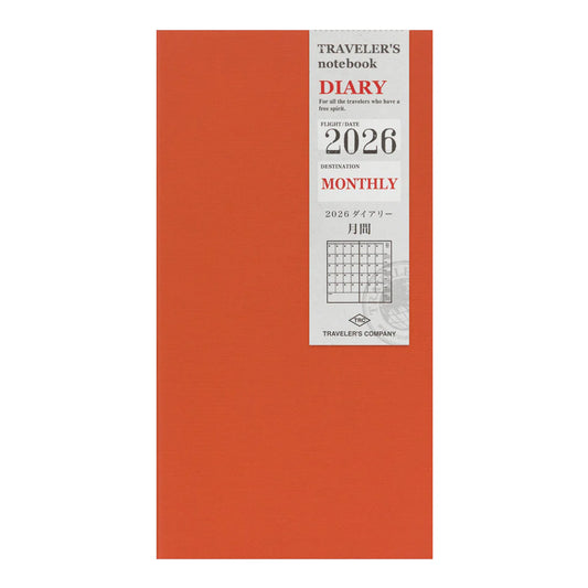 TRAVELER'S Regular Size Refill - 2026 Monthly