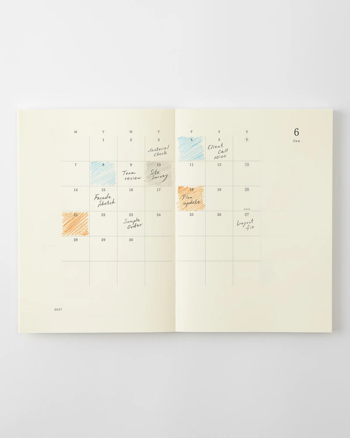 MD 2027 Notebook Diary Slim - A5