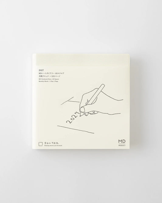MD 2027 Notebook Diary 1 Day 1 Page - A5 Square